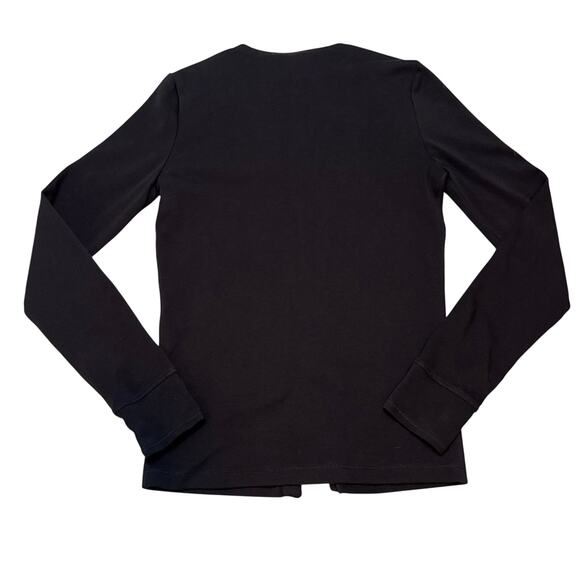 Madewell Black Ribbed Button Front Cardigan Sweater XXS NWT - Picture 3 of 6